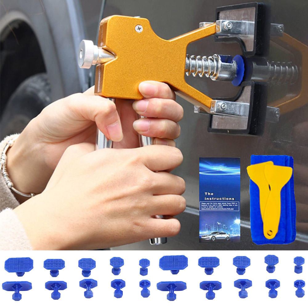 Car Workshop Tools Kit - Car Dent Repair Kit, Paintless Ventosa,