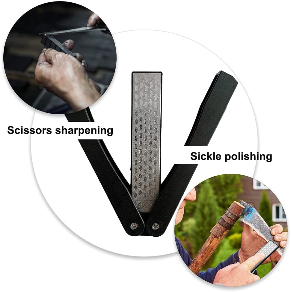 Sharpening Stone Whetstone - Afiador de Facas Dobrável de Dupla