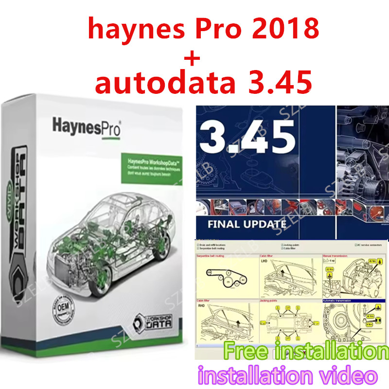 Car Workshop Tools Kit - Haynes Pro (Vivid2018) e Autodata3.45 Atris-Technik