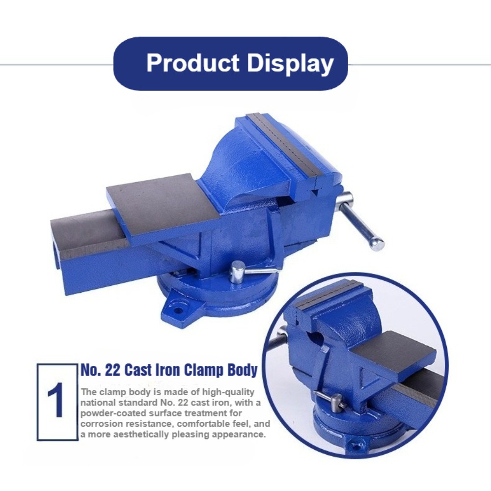 Morsa de Bancada Pesada de 6 P - Bench Vise Swivel avaliação e preço