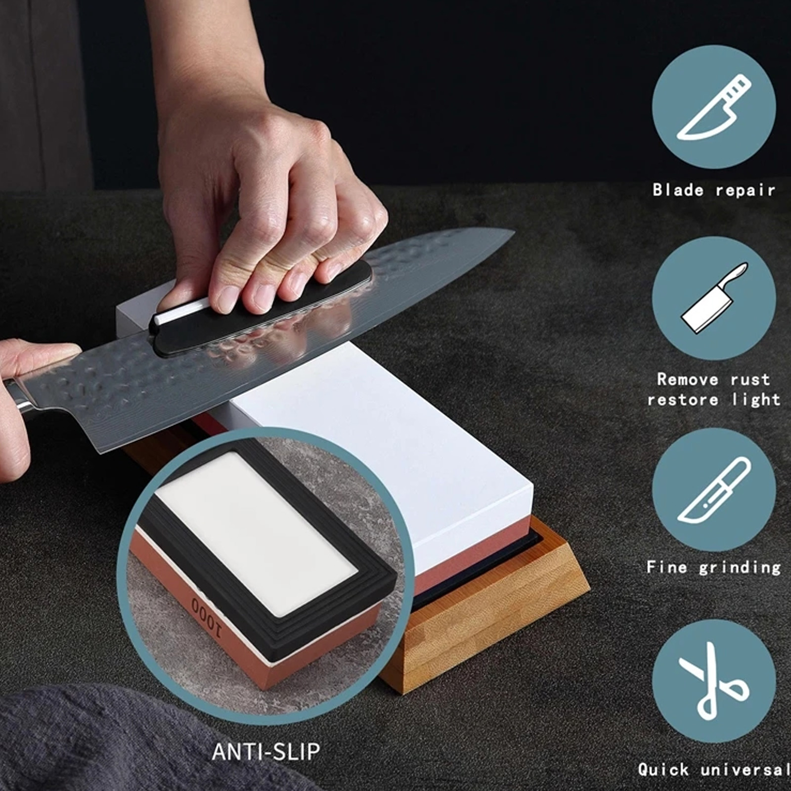 Pedra de amolar afiar profissi - Sharpening Stone Whetstone avaliação e preço