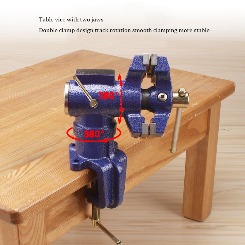 Double Jaw Tabela Vise Base gi - Bench Vise Swivel avaliação e preço